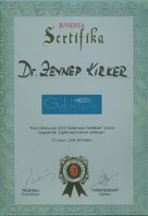 Dr. Zeynep Kirker Medical Esthetic Policlinic Long Time Liner Certificate